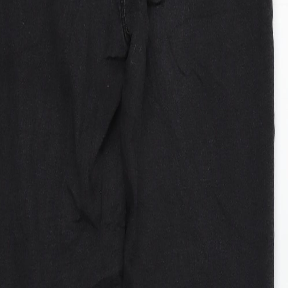 Womens UK Size 10 TALLY WEiJL Regular Fit Straight Black Jeans