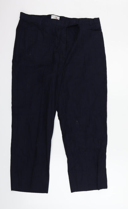 Wissmach Womens Blue   Trousers  Size 32 in L28 in