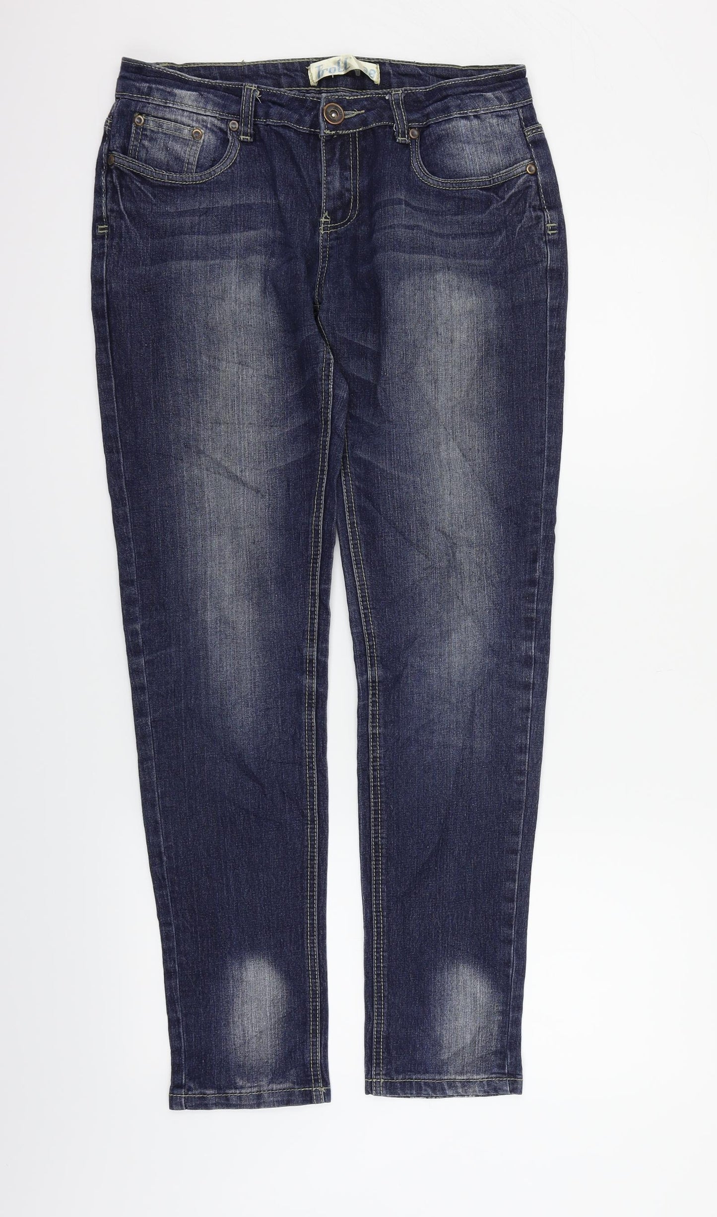 Troll Womens Blue   Straight Jeans Size 33 in L28 in