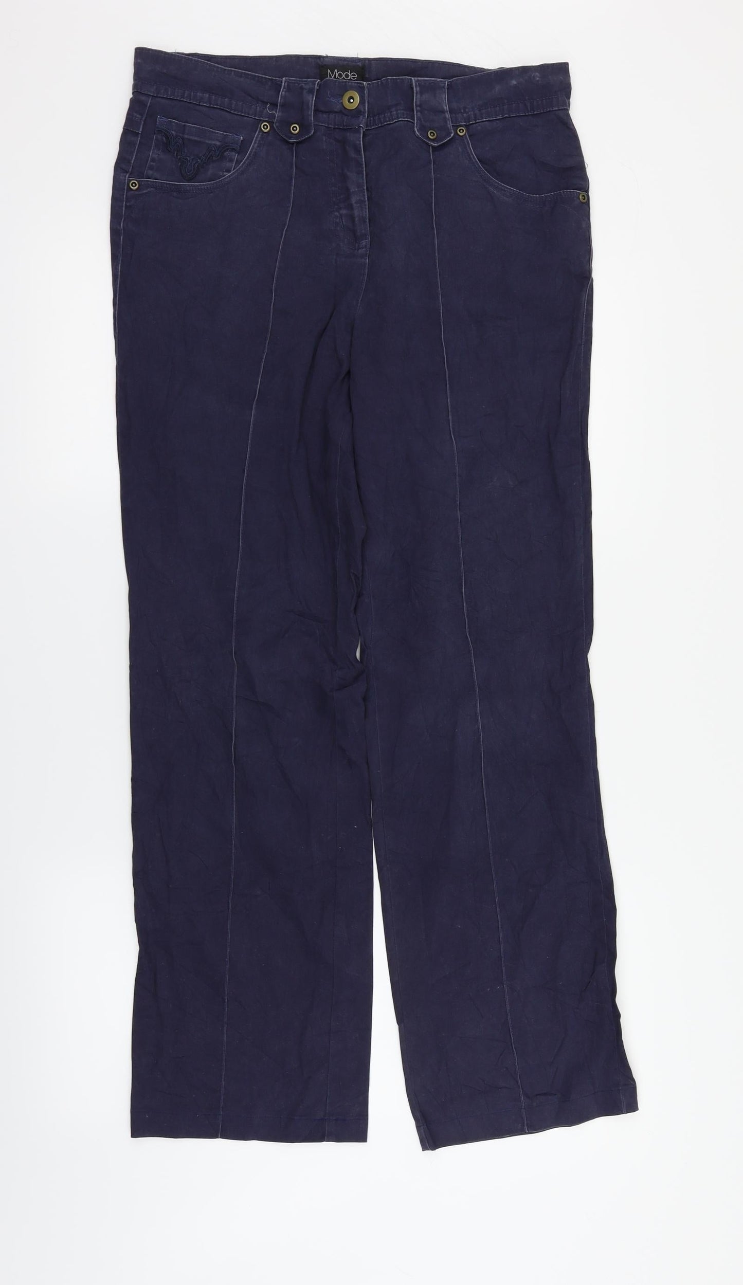 Mode Womens Blue   Trousers  Size 32 in L31 in