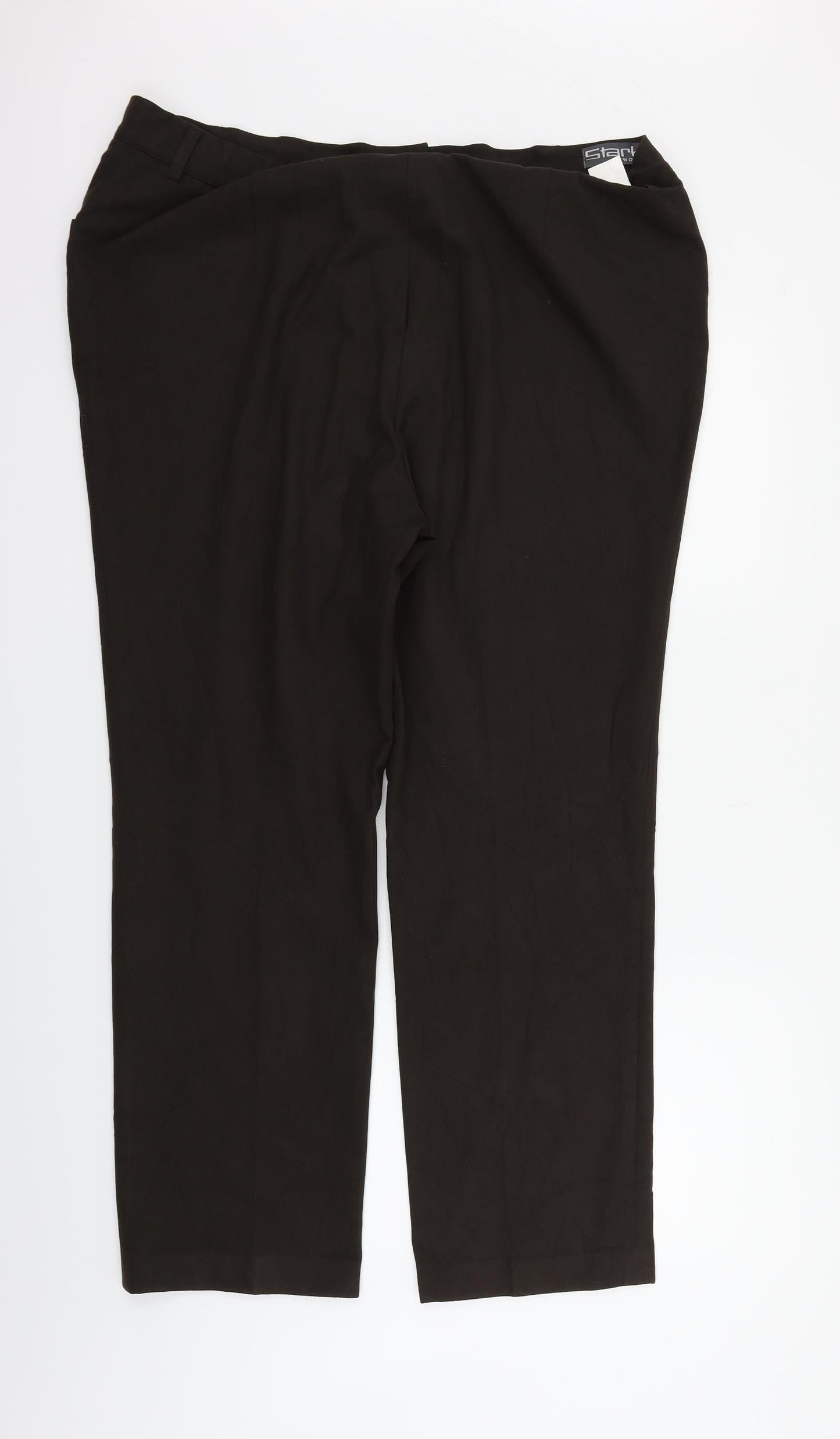 Womens UK Size 22 Stark Regular Fit  Brown Trousers