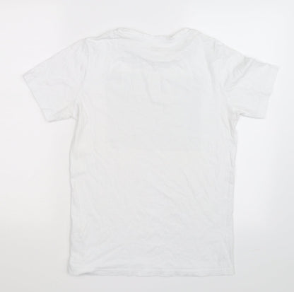 Kiabi Boys White   Basic T-Shirt Size XS  - Slow Life