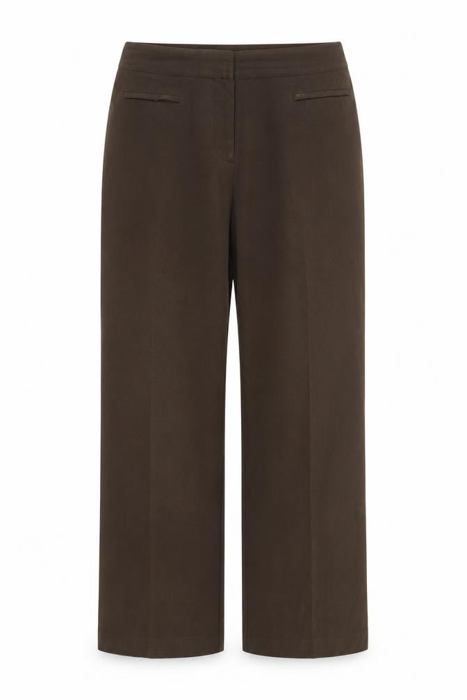 Womens UK Size 12 Mia Moda Regular Fit  Brown Trousers