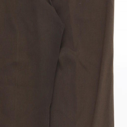 Mia Moda Womens Brown   Trousers  Size 12 L29 in
