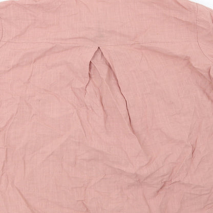 Womens UK Size S Preworn Pink Basic Blouse