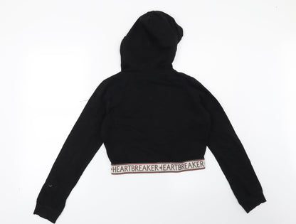 Select Womens Black   Pullover Hoodie Size 8  - Heart Breaker
