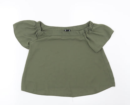 New Look Girls Green   Basic Blouse Size 12 Years