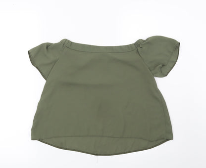 New Look Girls Green   Basic Blouse Size 12 Years