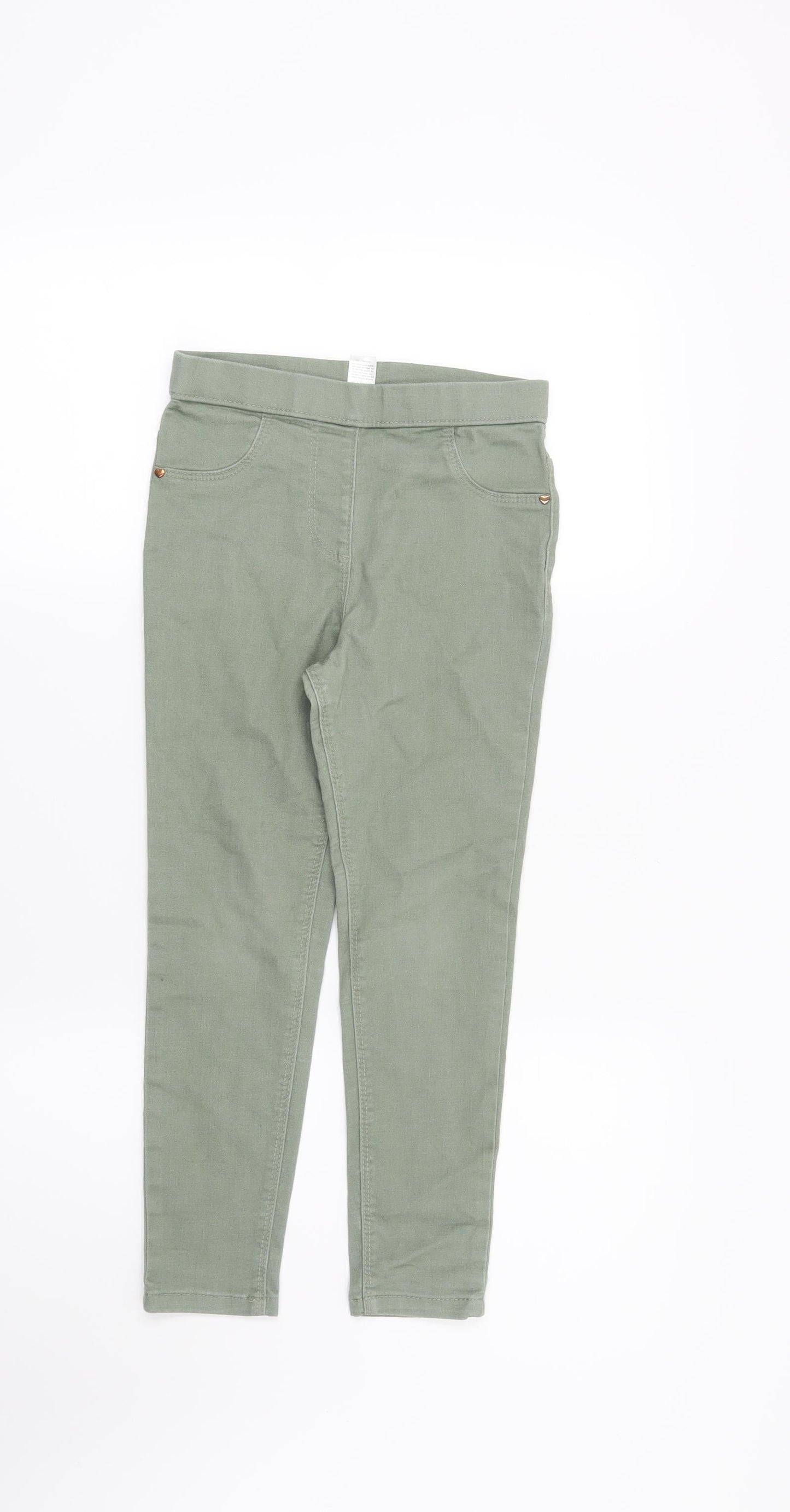 George Girls Green   Jegging Jeans Size 6-7 Years
