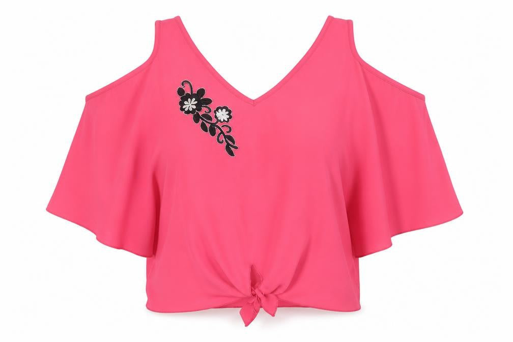 Womens UK Size M Preworn Pink Basic Blouse