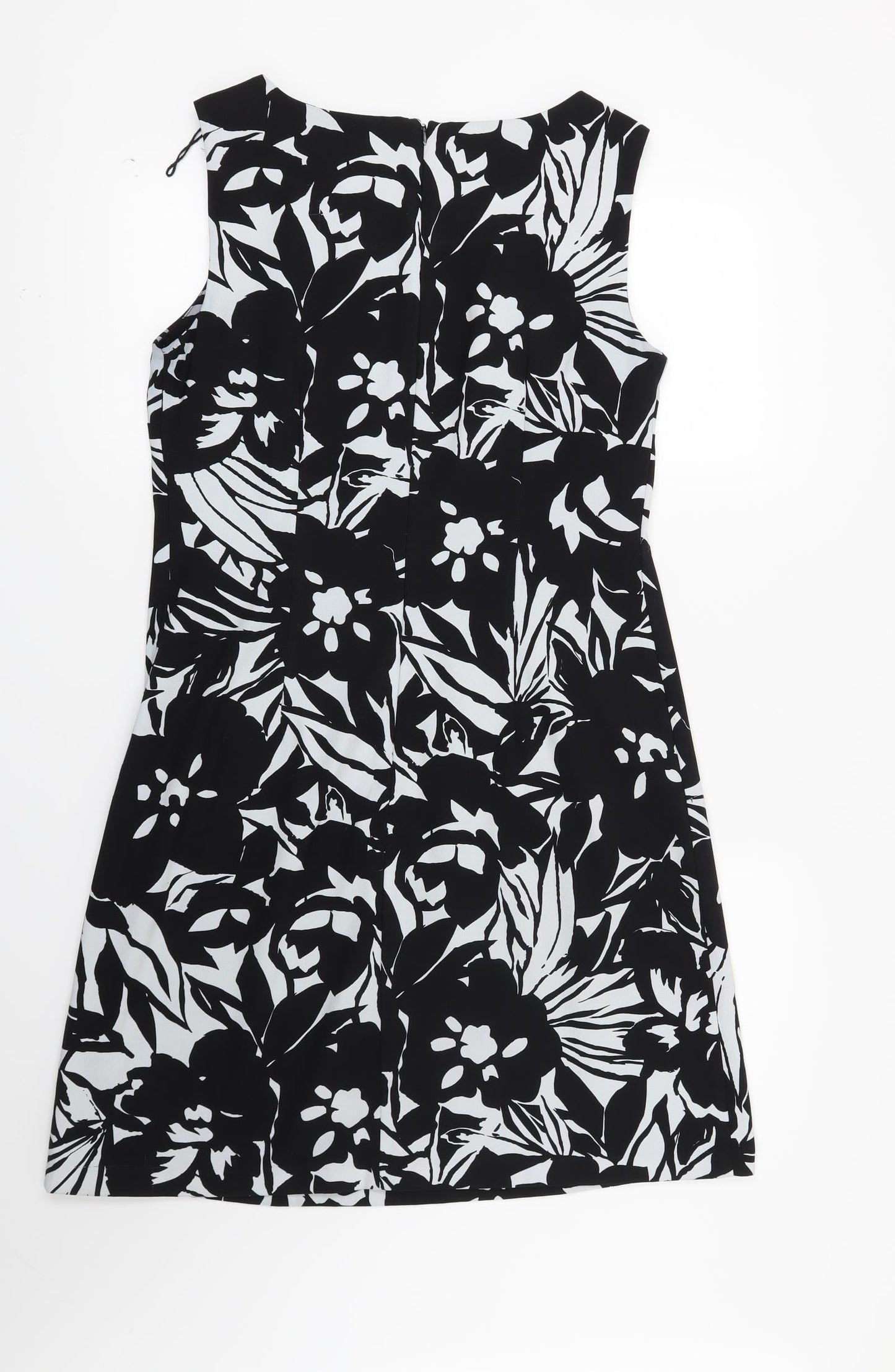 Scarlett Womens Black Floral  Shift  Size 8