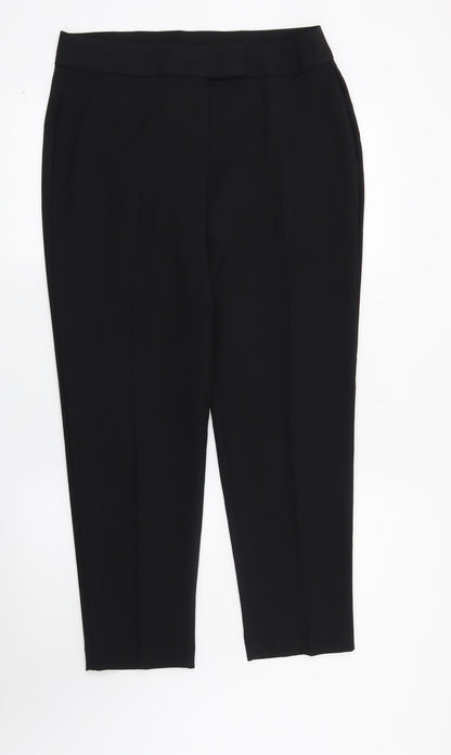 George Womens Black   Trousers  Size 12 L27 in