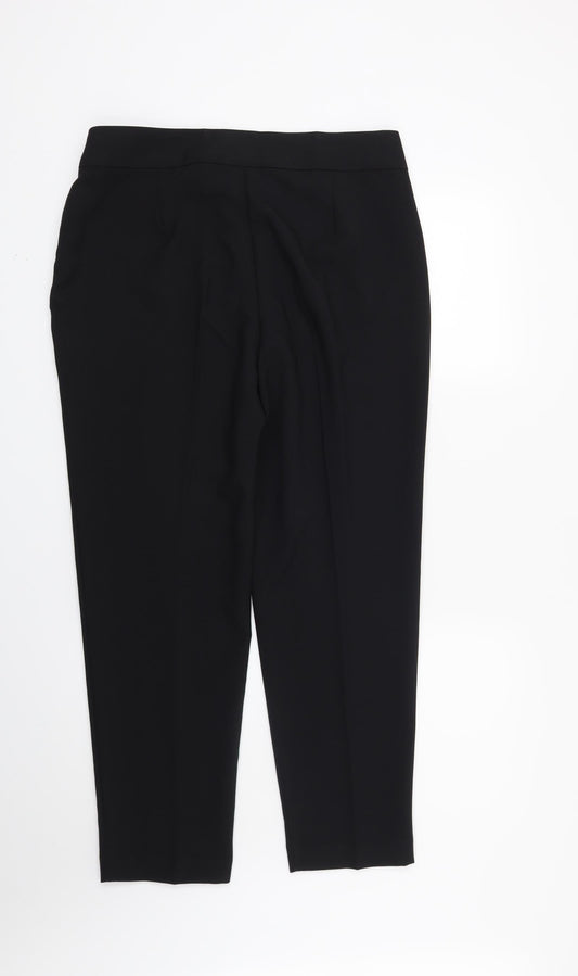George Womens Black   Trousers  Size 12 L27 in