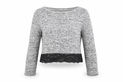 H&M Womens Grey  Knit Pullover Jumper Size XS
