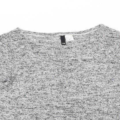 H&M Womens Grey  Knit Pullover Jumper Size XS