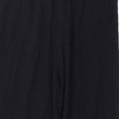Womens UK Size 2XL Preworn Regular Fit  Black Trousers