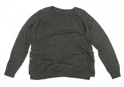Marks and Spencer Womens Green  Knit Pullover Jumper Size L