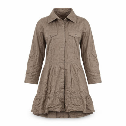 k.a.t Womens Brown   Basic Button-Up Size S