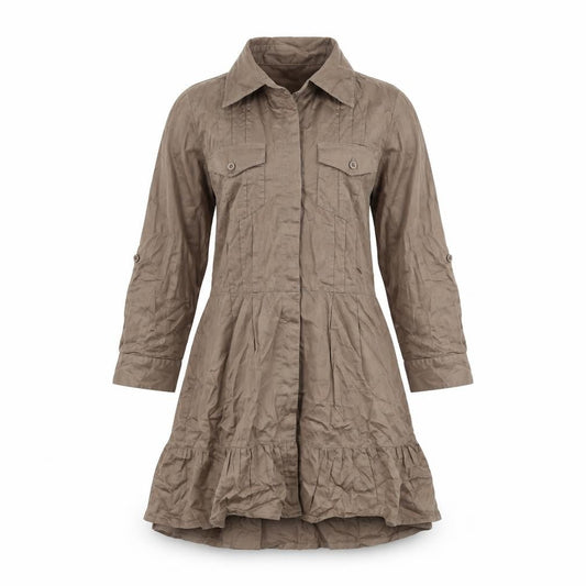 k.a.t Womens Brown   Basic Button-Up Size S