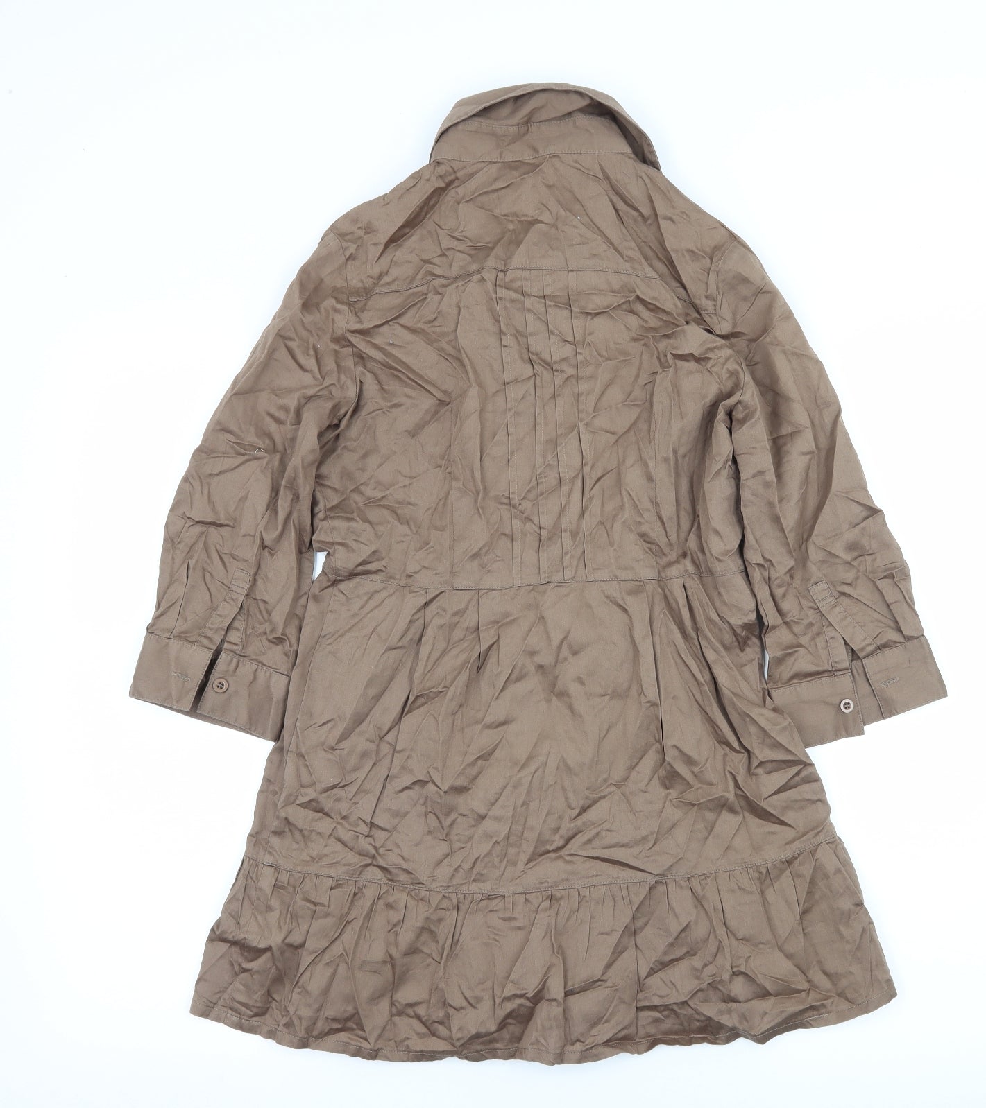 k.a.t Womens Brown   Basic Button-Up Size S