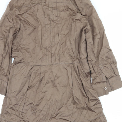 k.a.t Womens Brown   Basic Button-Up Size S