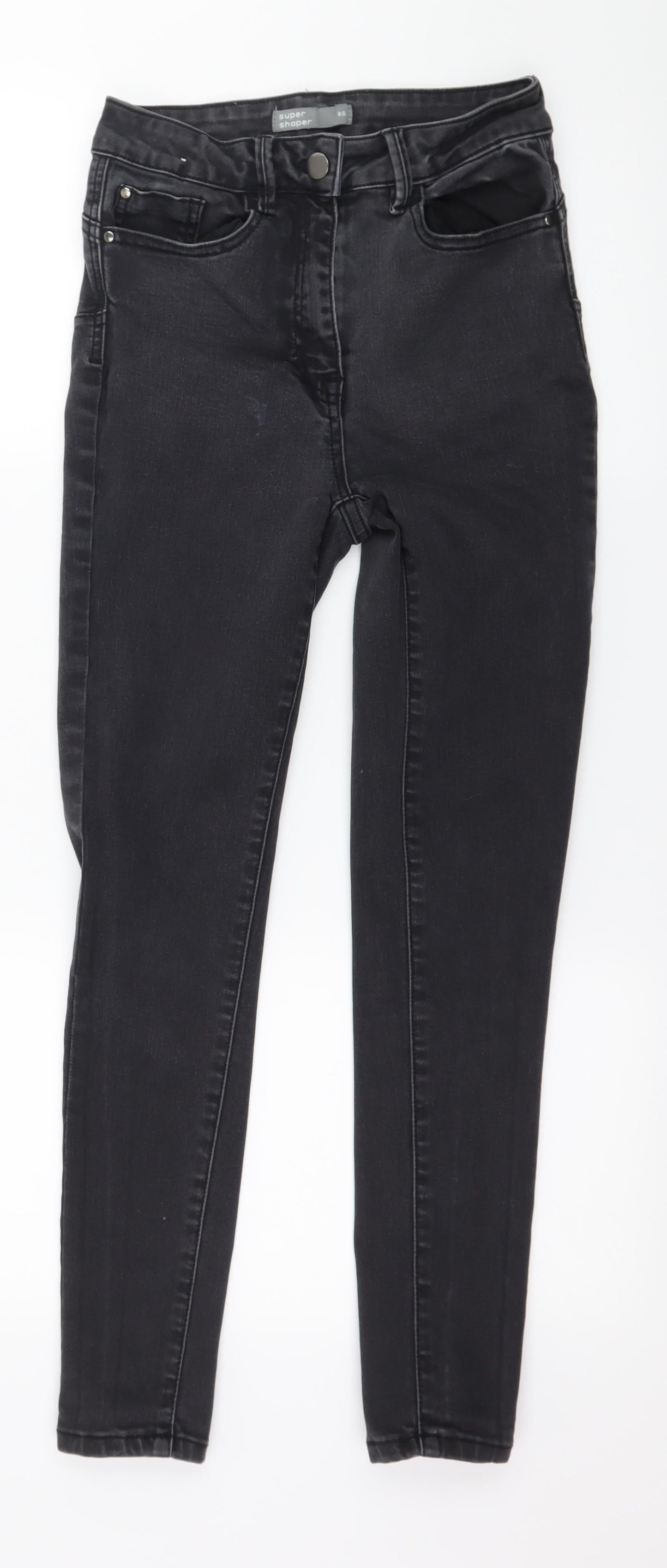 Nutmeg Womens Grey  Denim Skinny Jeans Size 8 L26 in