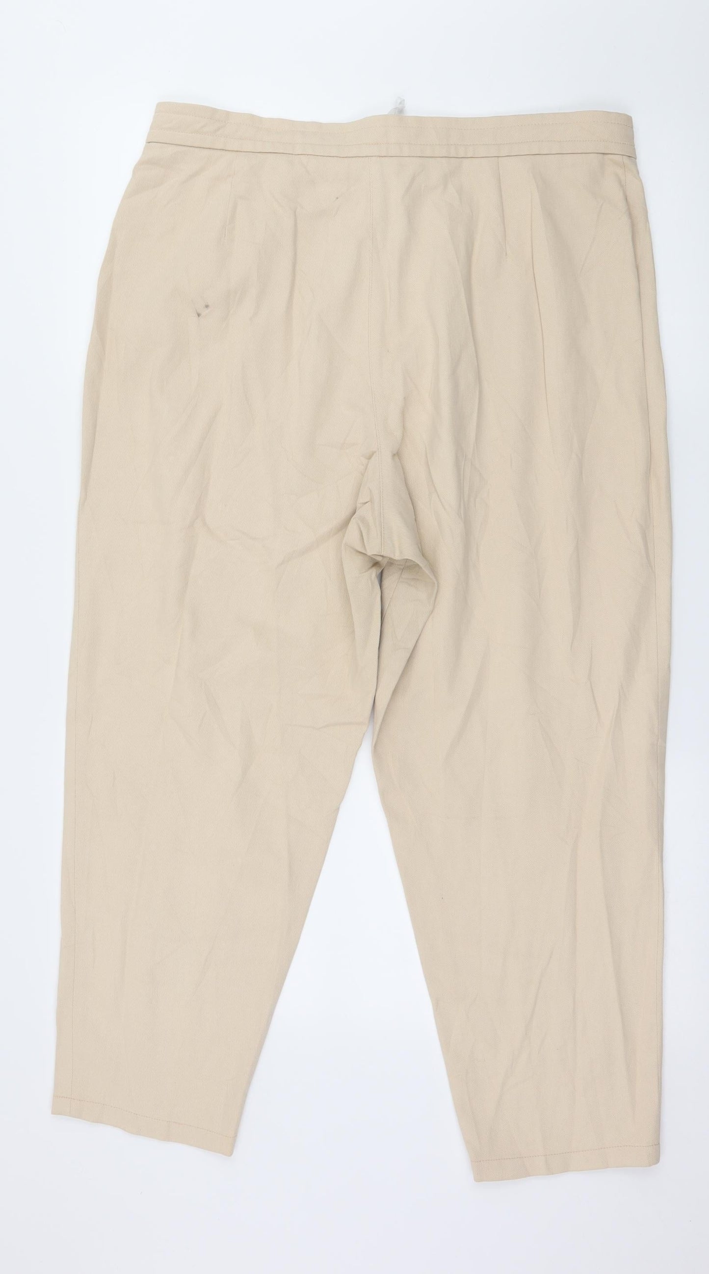 Womens UK Size 36 in Preworn Regular Fit  Beige Trousers