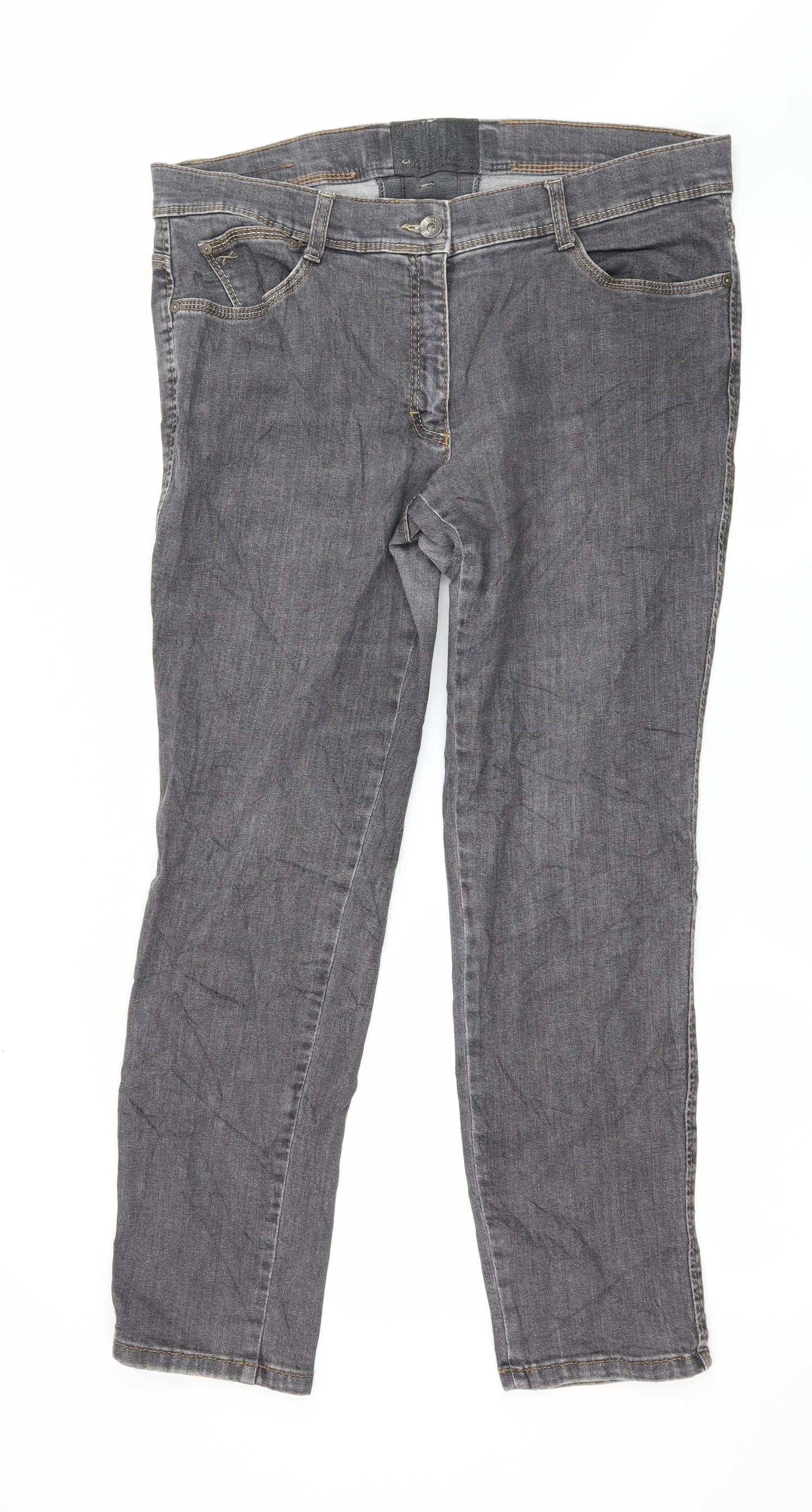 BRAX Womens Grey  Denim Skinny Jeans Size 36 in L28 in