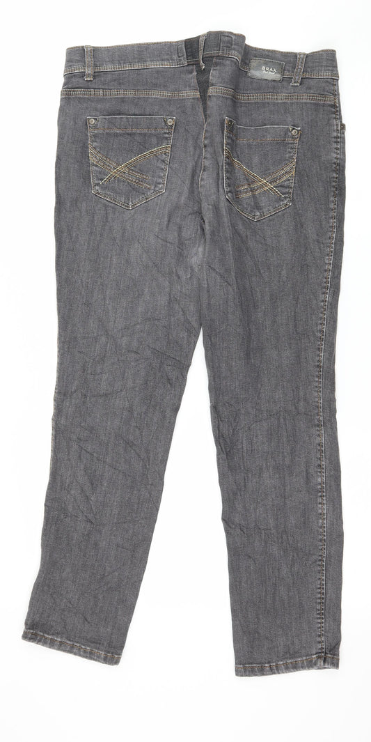 BRAX Womens Grey  Denim Skinny Jeans Size 36 in L28 in