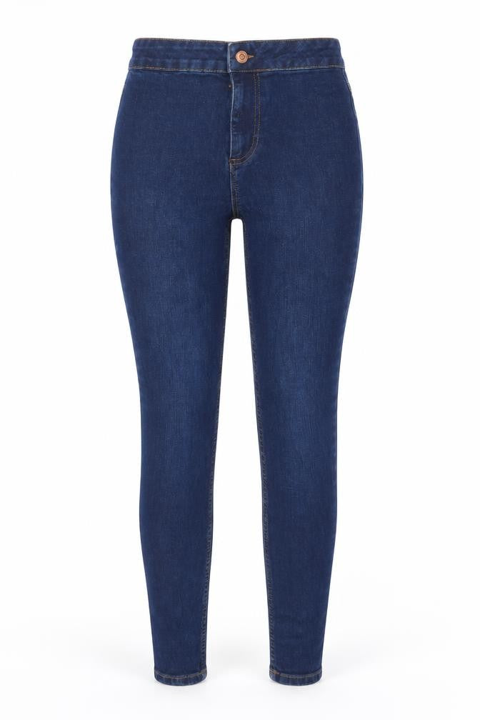 Womens UK Size 8 New Look Regular Fit Skinny Blue Jeans