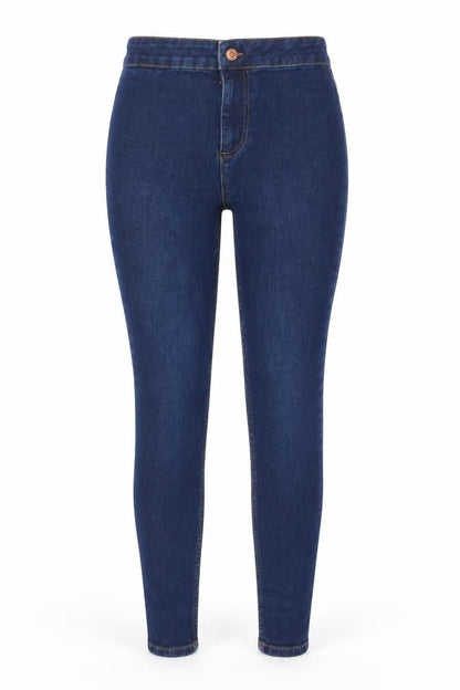 Womens UK Size 8 New Look Regular Fit Skinny Blue Jeans