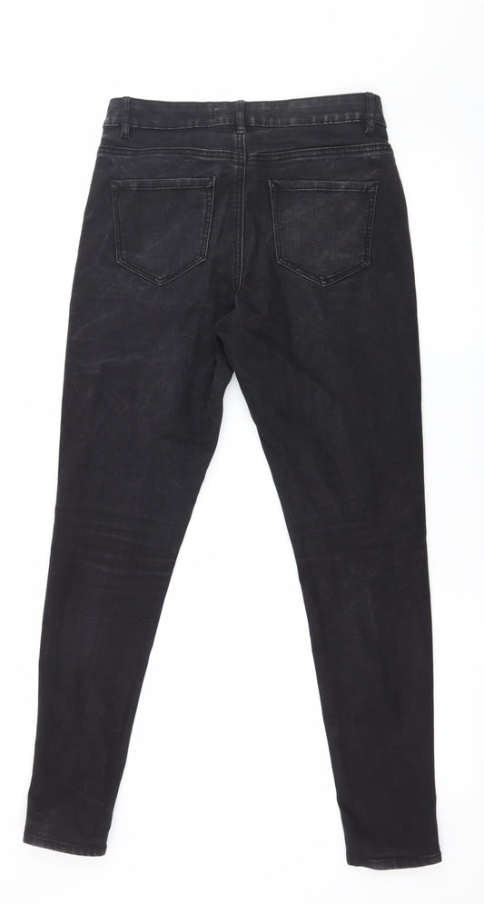 George Womens Black  Denim Skinny Jeans Size 10 L29 in