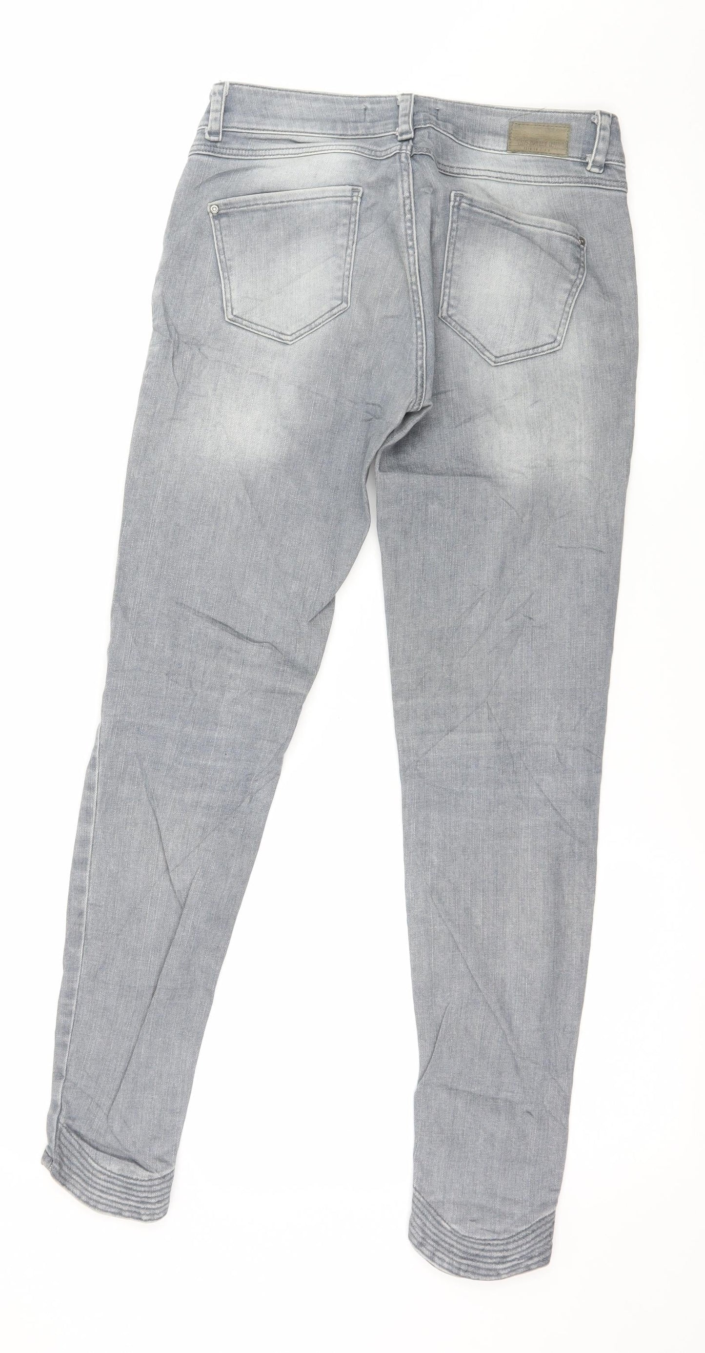 Zara Womens Grey  Denim Skinny Jeans Size 6 L29 in