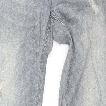 Zara Womens Grey  Denim Skinny Jeans Size 6 L29 in