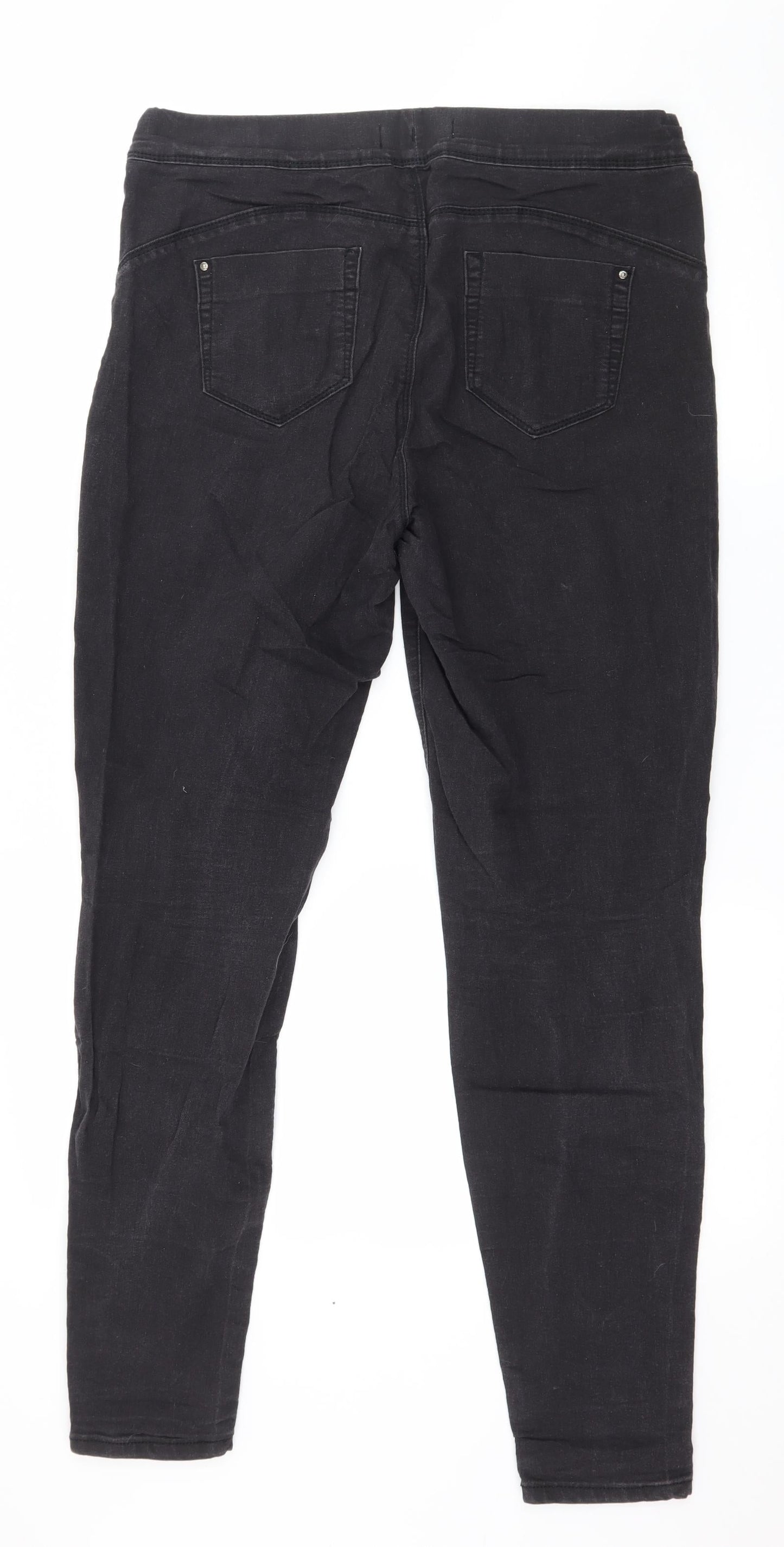 Denim & Co. Womens Grey  Denim Jegging Jeans Size 14 L30 in