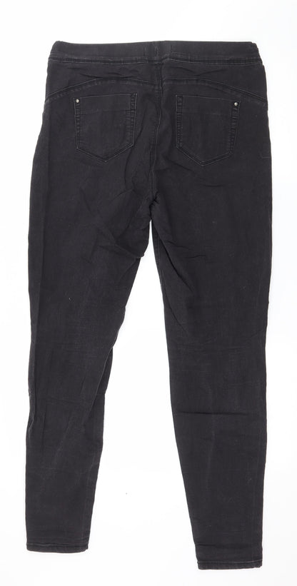 Denim & Co. Womens Grey  Denim Jegging Jeans Size 14 L30 in