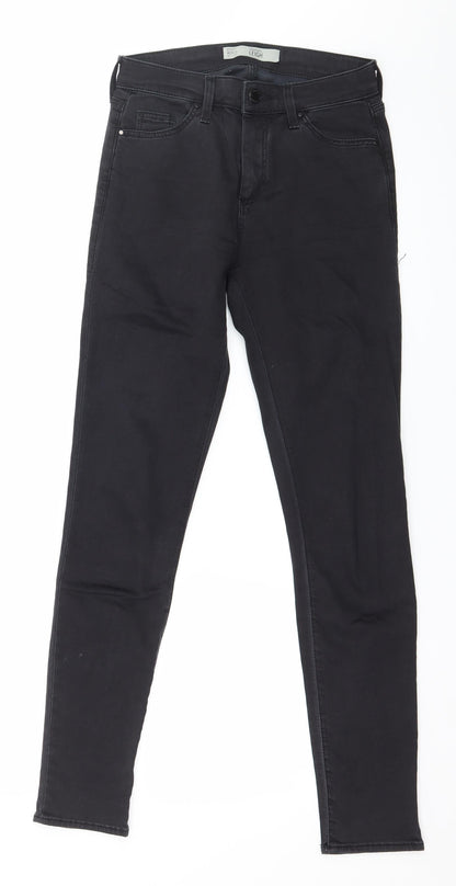 Topshop Womens Black  Denim Skinny Jeans Size 26 in L32 in