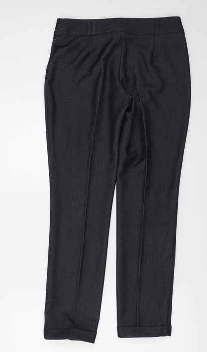 Womens UK Size 30 in F&F Regular Fit  Blue Trousers