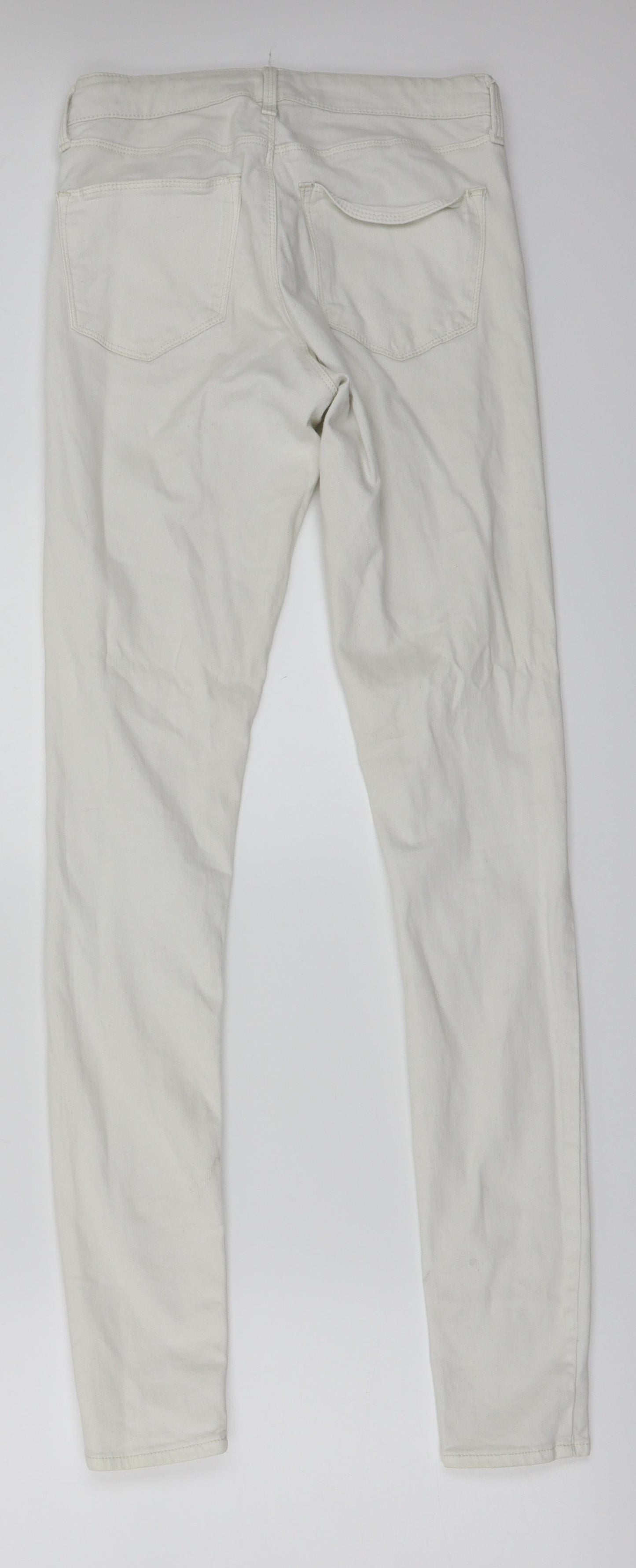 Topshop  Womens White   Skinny Jeans Size 26 in L34 in
