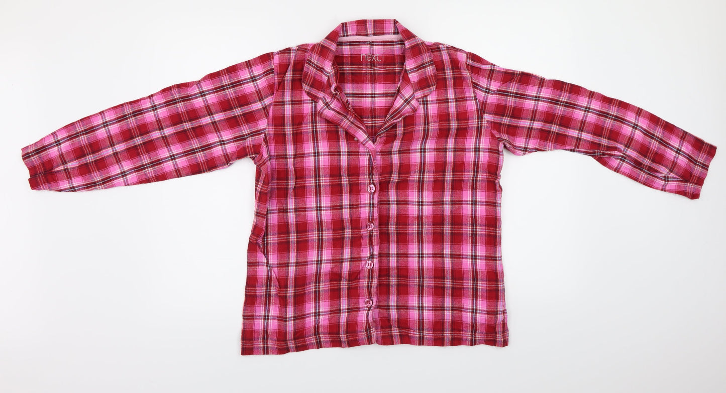 Womens UK Size M NEXT Pink Basic Button-Up