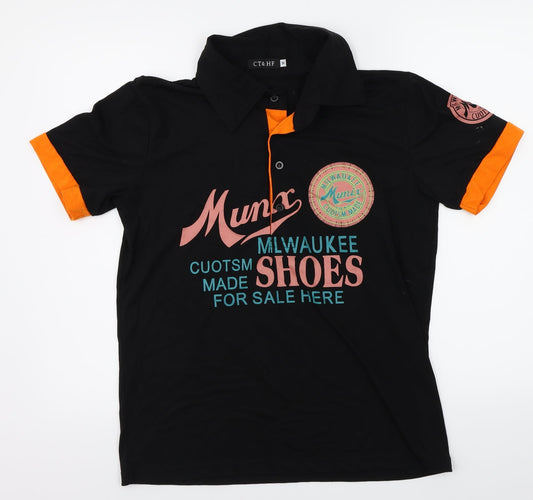 ct&hf Mens Black    Polo Size M