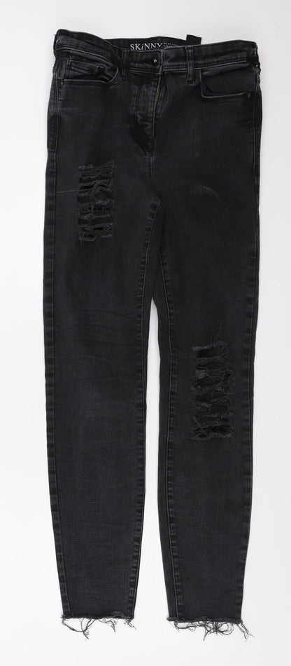 NEXT  Womens Grey   Straight Jeans Size 10 L25 in