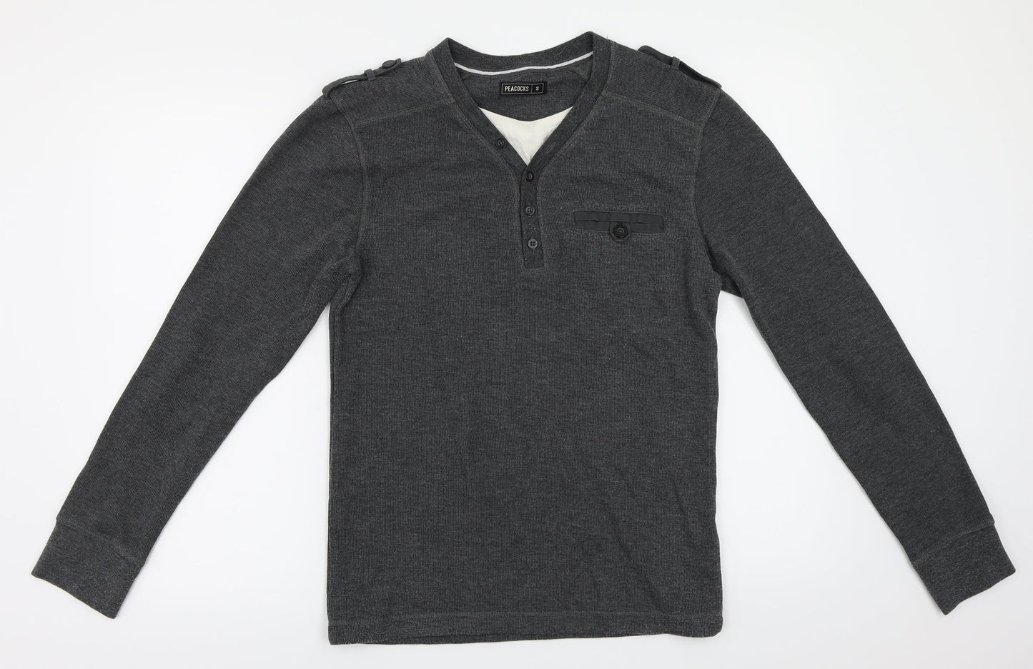 Peacocks  Womens Grey   Pullover Jumper Size S
