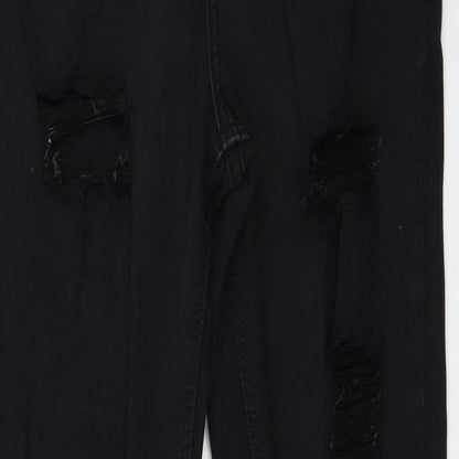 Topshop Womens Black   Skinny Jeans Size 28 in L32 in