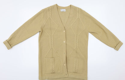 Emreco  Womens Beige   Cardigan Jumper Size 10