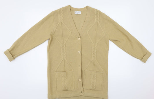 Emreco  Womens Beige   Cardigan Jumper Size 10