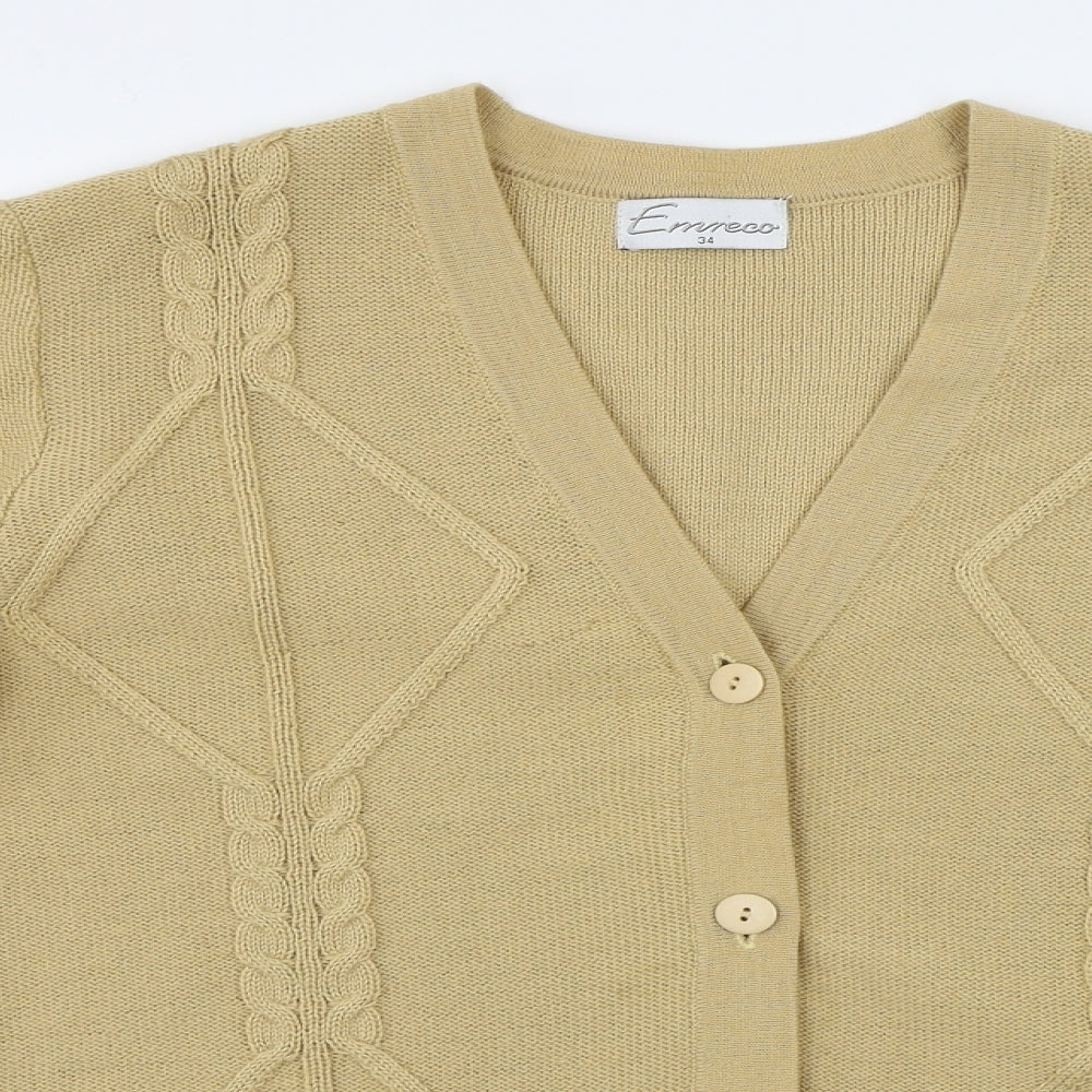 Emreco  Womens Beige   Cardigan Jumper Size 10