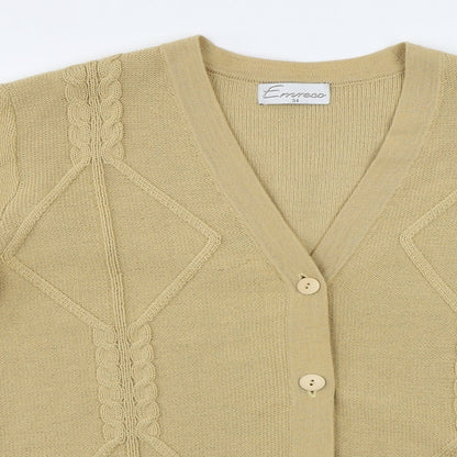 Emreco  Womens Beige   Cardigan Jumper Size 10