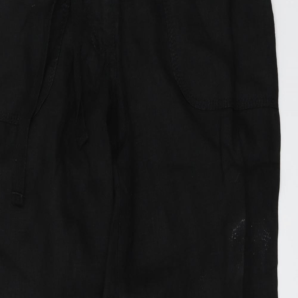 love to linen Womens Black   Trousers  Size 30 in L25 in