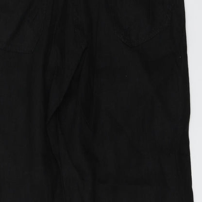 love to linen Womens Black   Trousers  Size 30 in L25 in